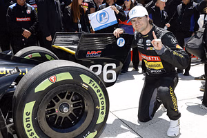 Colton Herta of Andretti Global breaks his track record en route Detroit GP pole lap