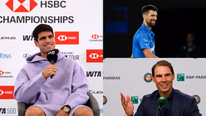 Carlos Alcaraz 'kills' Novak Djokovic, 'marries' Rafael Nadal in amusing interaction at Queen's Club, reveals reason for his choice