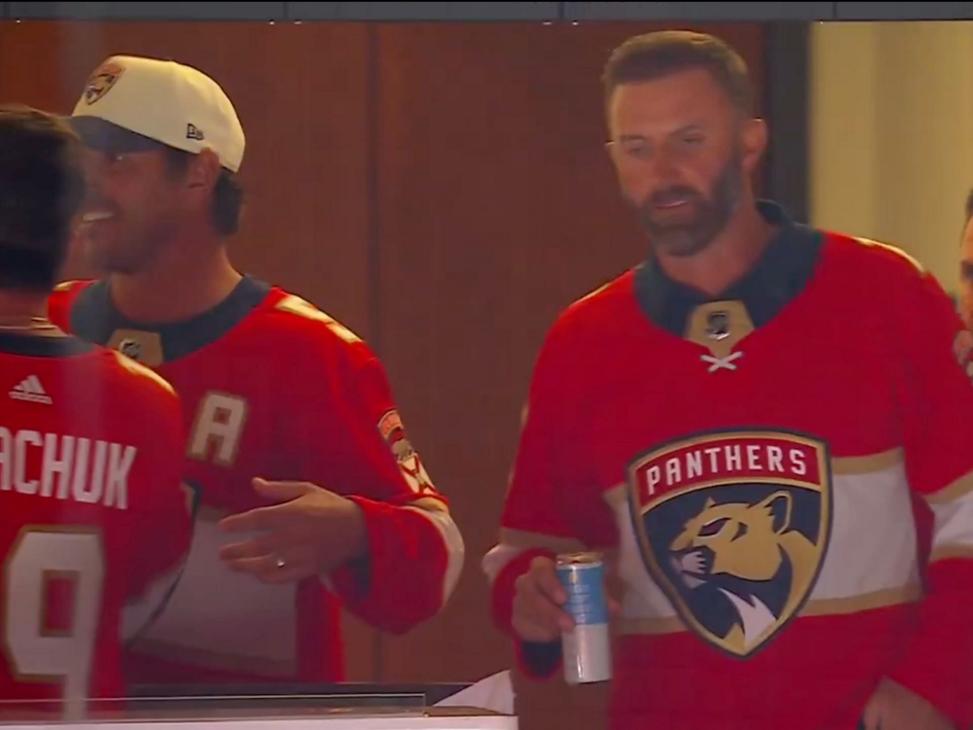Brooks Koepka, Dustin Johnson at the Stanley Cup Final 2025 (image via x@Sportsnet)