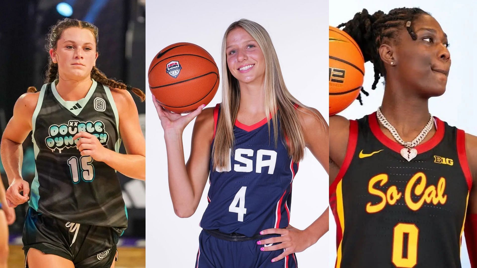 2026 prospects Kate Harpring, Addison Bjorn and Oliviyah Edwards 