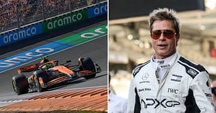 Hollywood heartthrob Brad Pitt tastes true F1 courtesy of Lando Norris’ team