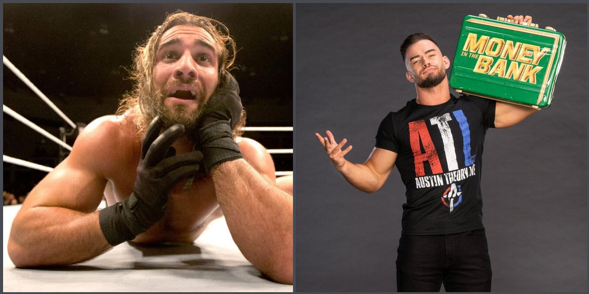 Seth Rollins could lose his MITB briefcase. (Images via WWE.com)