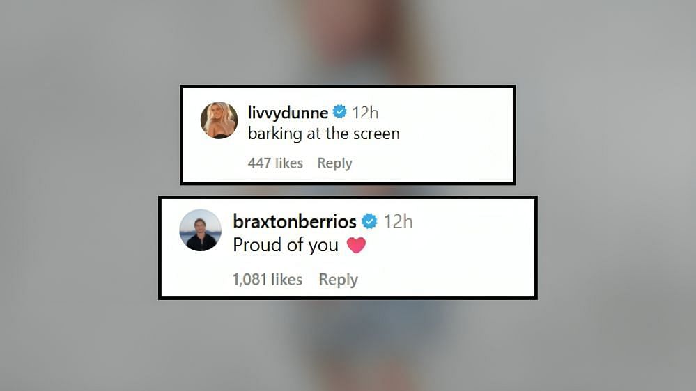 Braxton Berrios drops 3-word message for GF Alix Earle (Image Credit: Earle/IG)
