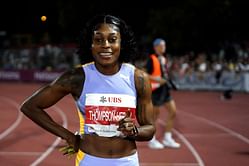 After skipping World Championships trials, Elaine Thompson-Herah poses in floral top