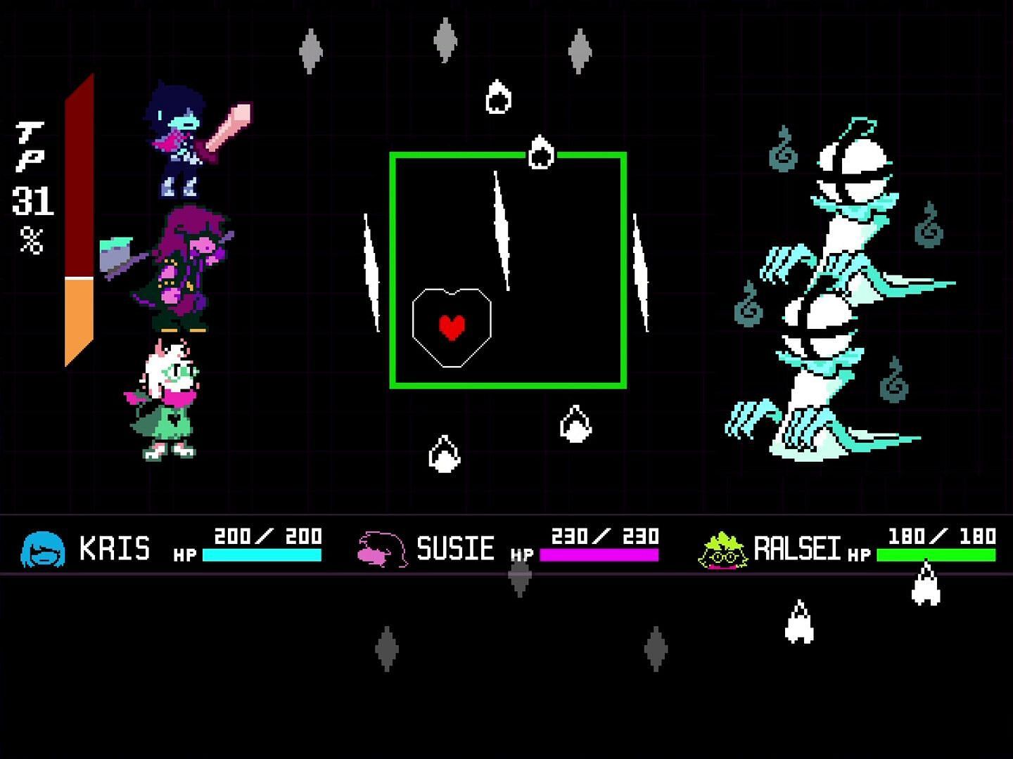 The Twin Ribbon boosts defense and expands graze range (Image via tobyfox)