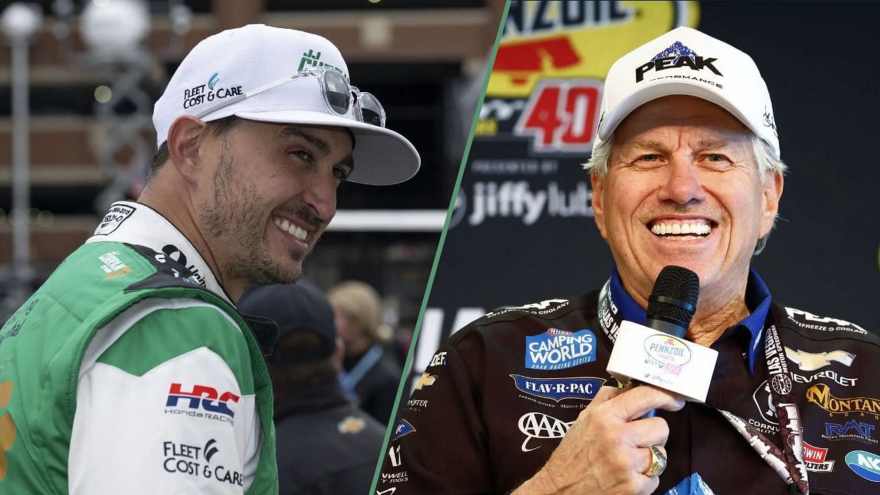 Graham Rahal and his father-in-law John Force | Image via Getty