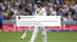 "Retire" - Fans' blunt take as Usman Khawaja perishes cheaply again in SA vs AUS WTC 2025 final