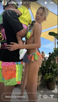 Jena Sims's Instagram story - Source: IG@jenamsims