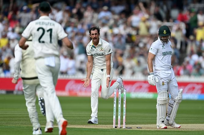 What happened on Day 1 of the SA vs AUS WTC 2025 final?