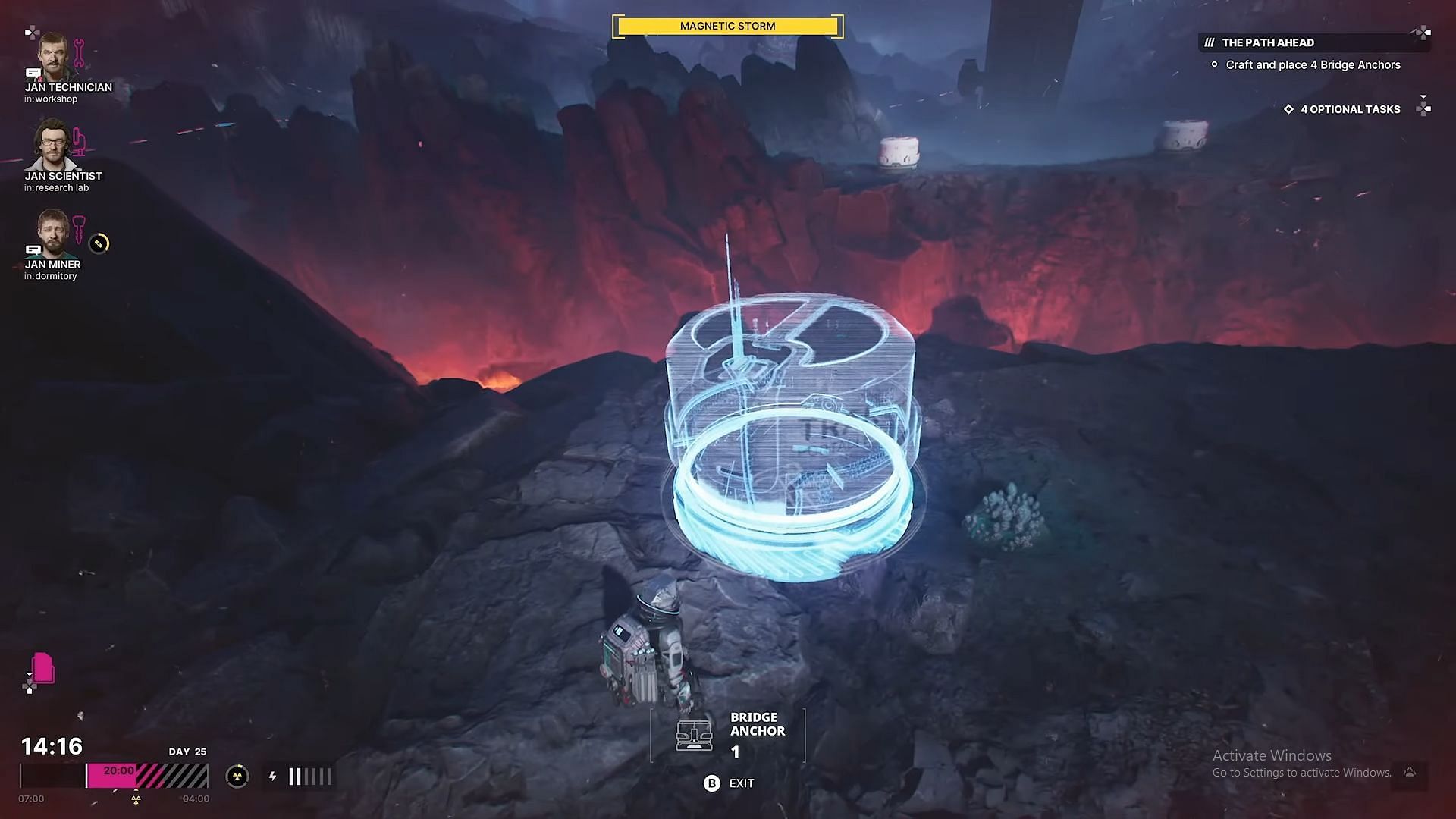 Placing a Bridge Anchor (Image via 11 bit studios || YouTube/@Trophygamers)