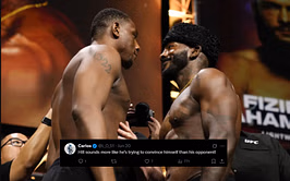 "That smile on Khalil's face is scarier than anything" - Fans react to intense exchange as Jamahal Hill and Khalil Rountree face-off ahead of UFC Baku