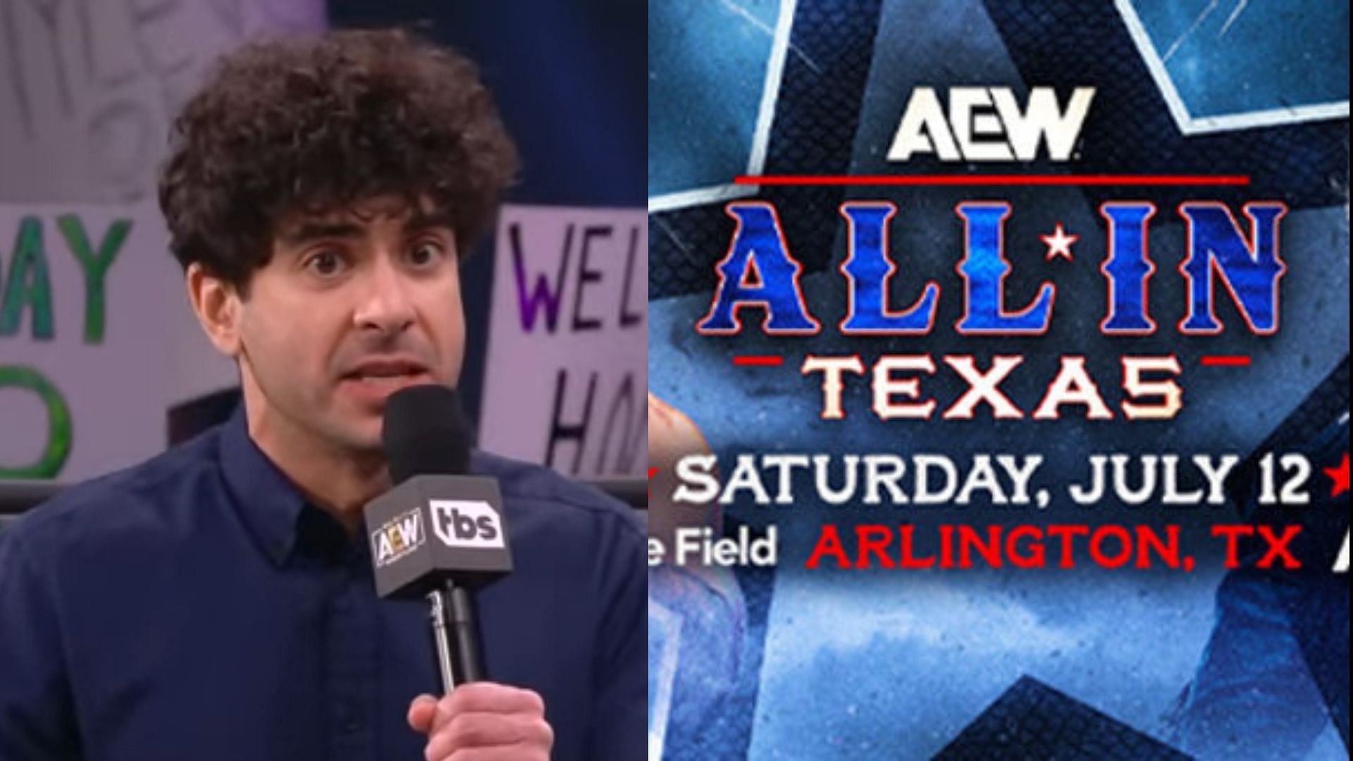 The AEW President Tony Khan (Images via AEW