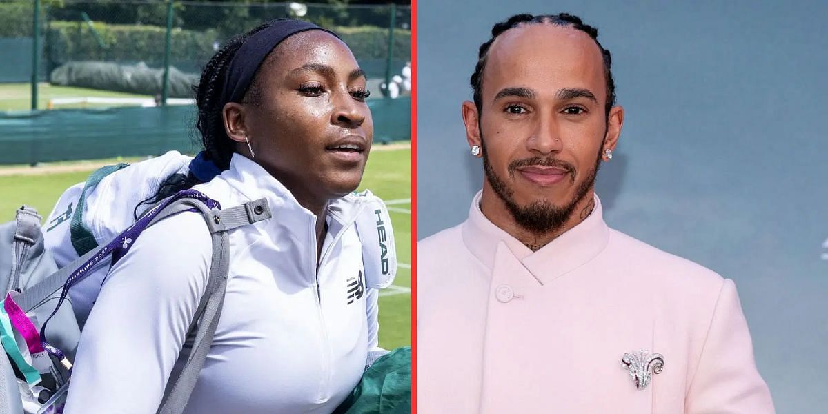 Coco Gauff (left), Lewis Hamilton (right), Sources: Getty