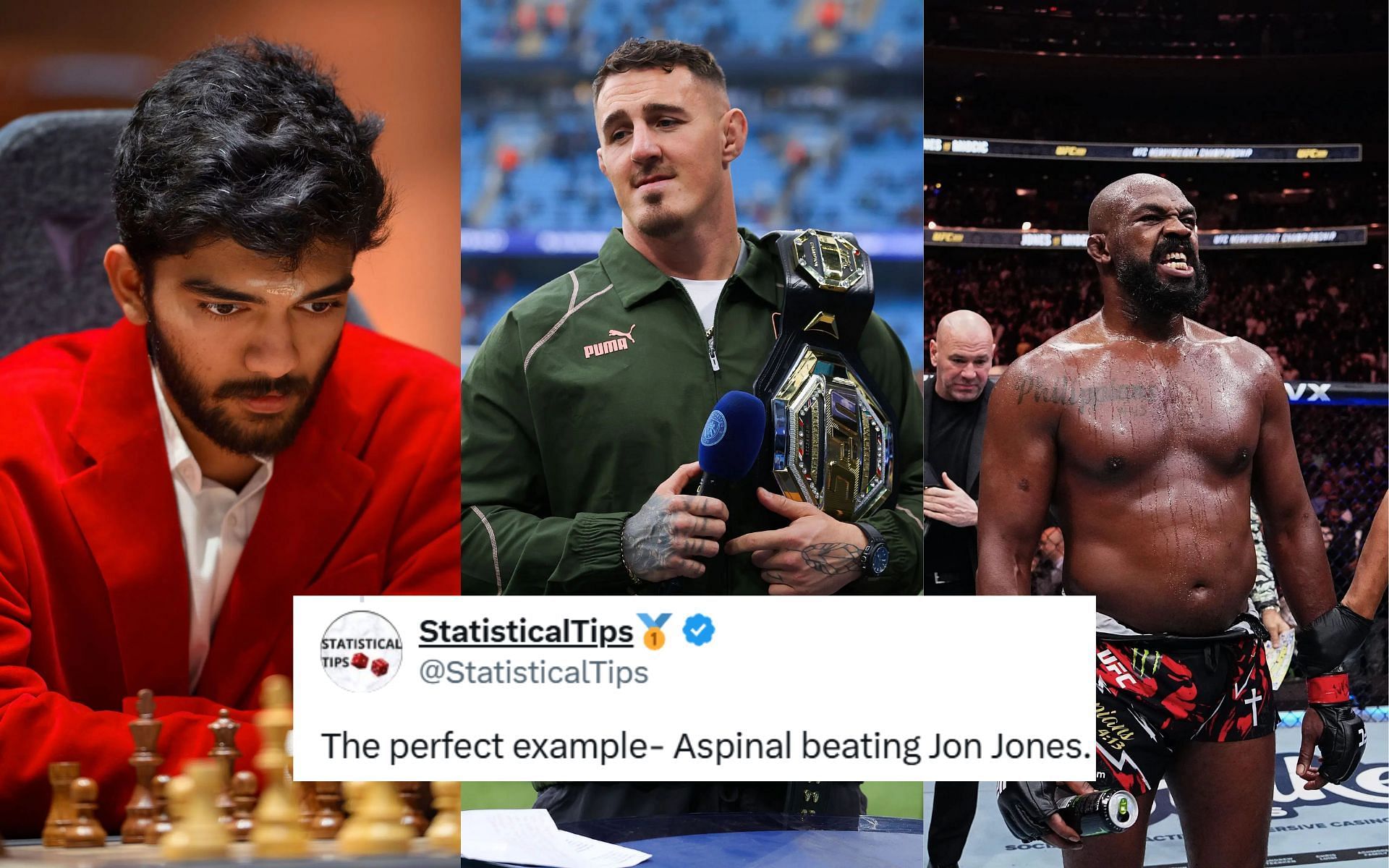 MMA fans react to Dommaraju Gukesh defeating Magnus Carlsen. [Images courtesy: Getty Images]