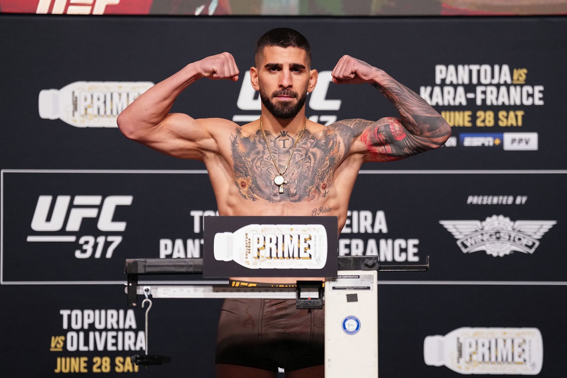 UFC 317: Topuria vs Oliveira -Weigh-In - Source: Getty