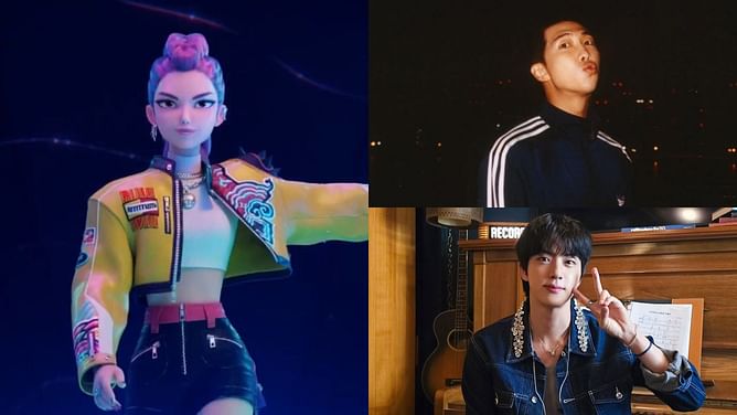 "That’s why her hair purple"- Fans react as Voice Actress Ji-Young Yoo names BTS' RM & Jin KPop Demon Hunters' Rumi's biases