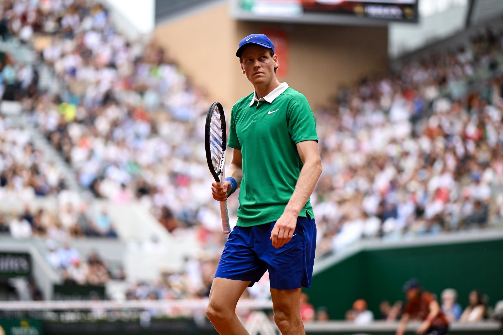 Jannik Sinner at the 2025 French Open. Image: Getty