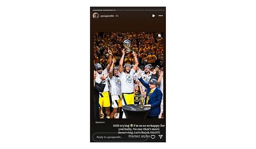 Myles Turner's girlfriend Aysia Janelle pens an emotional note on Instagram after the Pacers' ECF win