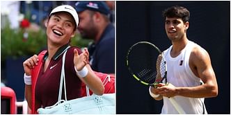 "Carlos Alcaraz is in love" - Fans go wild over Spaniard's glowing remarks about teaming up with Emma Raducanu for US Open mixed doubles