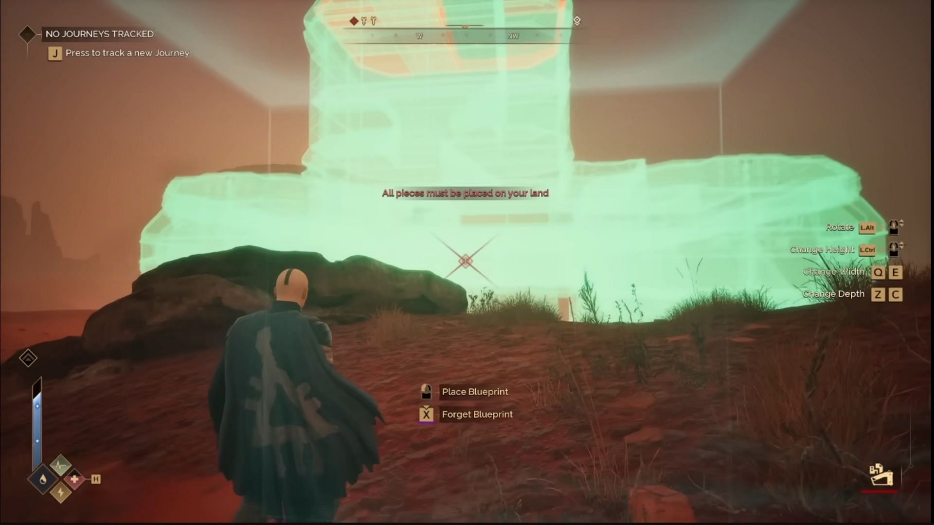 You can easily take a blueprint of your base and relocate it - as long as you have the materials, you can build it (Image via Funcom/YouTube@TotalXclipse)