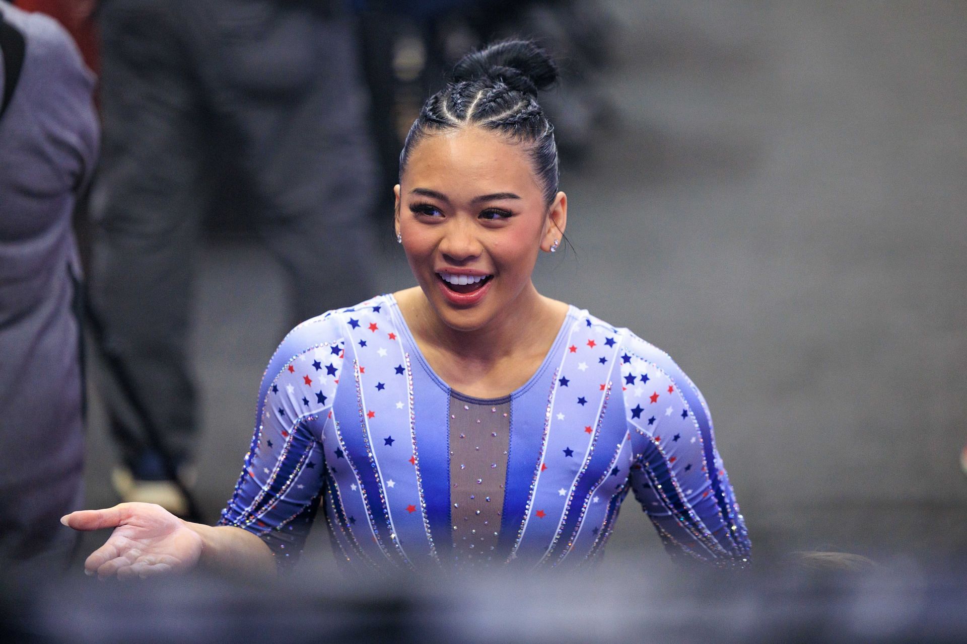 Suni Lee at the US Olympic Gymnastics Trials 2024 [Image Source: Getty]