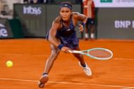 Coco Gauff in action during her 2025 French Open semifinal | Getty Images