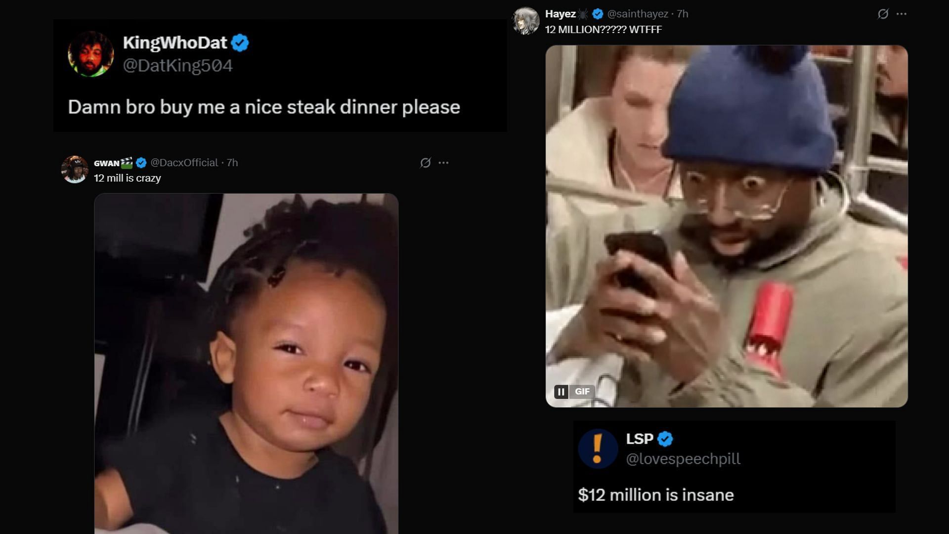 More reactions to DDG&#039;s reported earnings, many find the figure &quot;crazy&quot; or &quot;insane&quot; (Images via @PontiacMadeDDG/X))