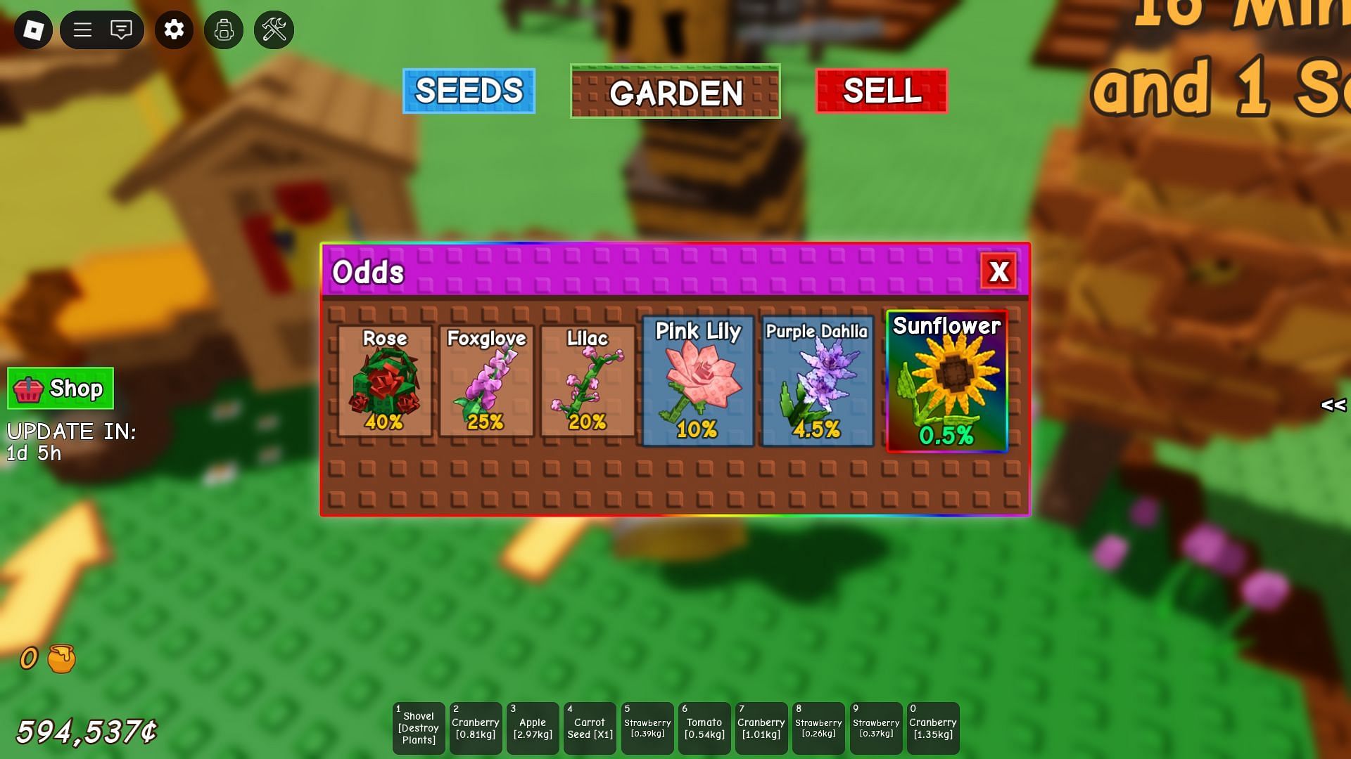 Rose in the Flower Seed Pack (Image via Roblox)