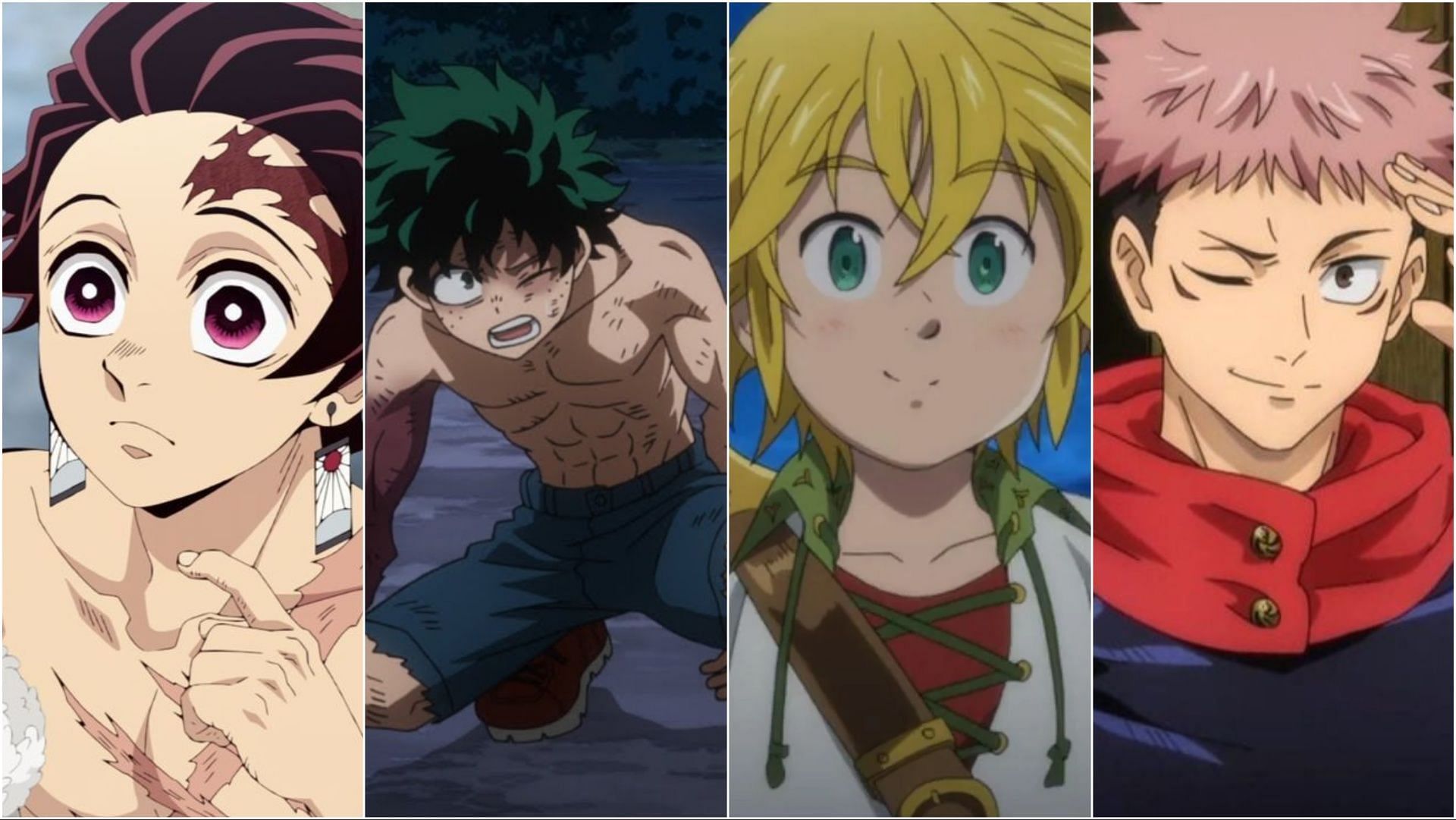 Anime protagonists who had to work hard for power and others whos got it easy in life (Images via Ufotbale/Bones/A-1 Pictures/MAPPA)