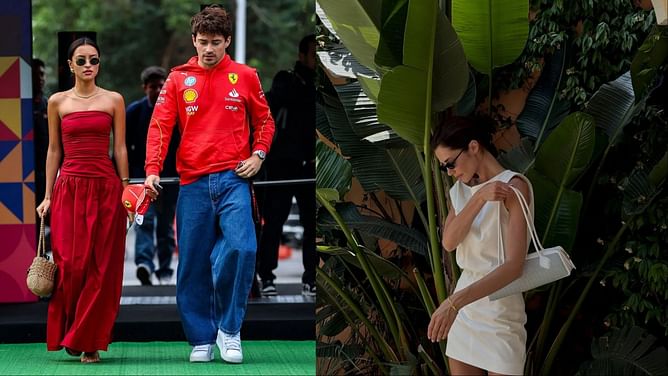 Charles Leclerc's girlfriend Alexandra Saint Mleux reacts to Carlos Sainz's partner Rebecca Donaldson's latest post