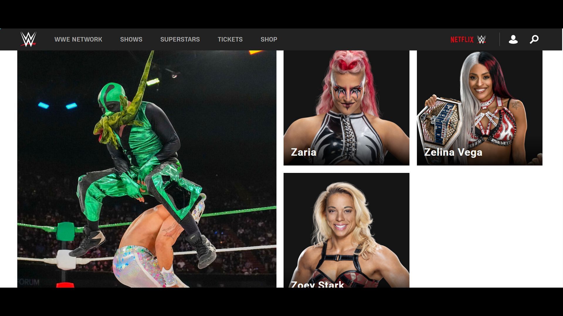 Screenshot of Mr. Iguana&#039;s pic. [Image credit: WWE.com]