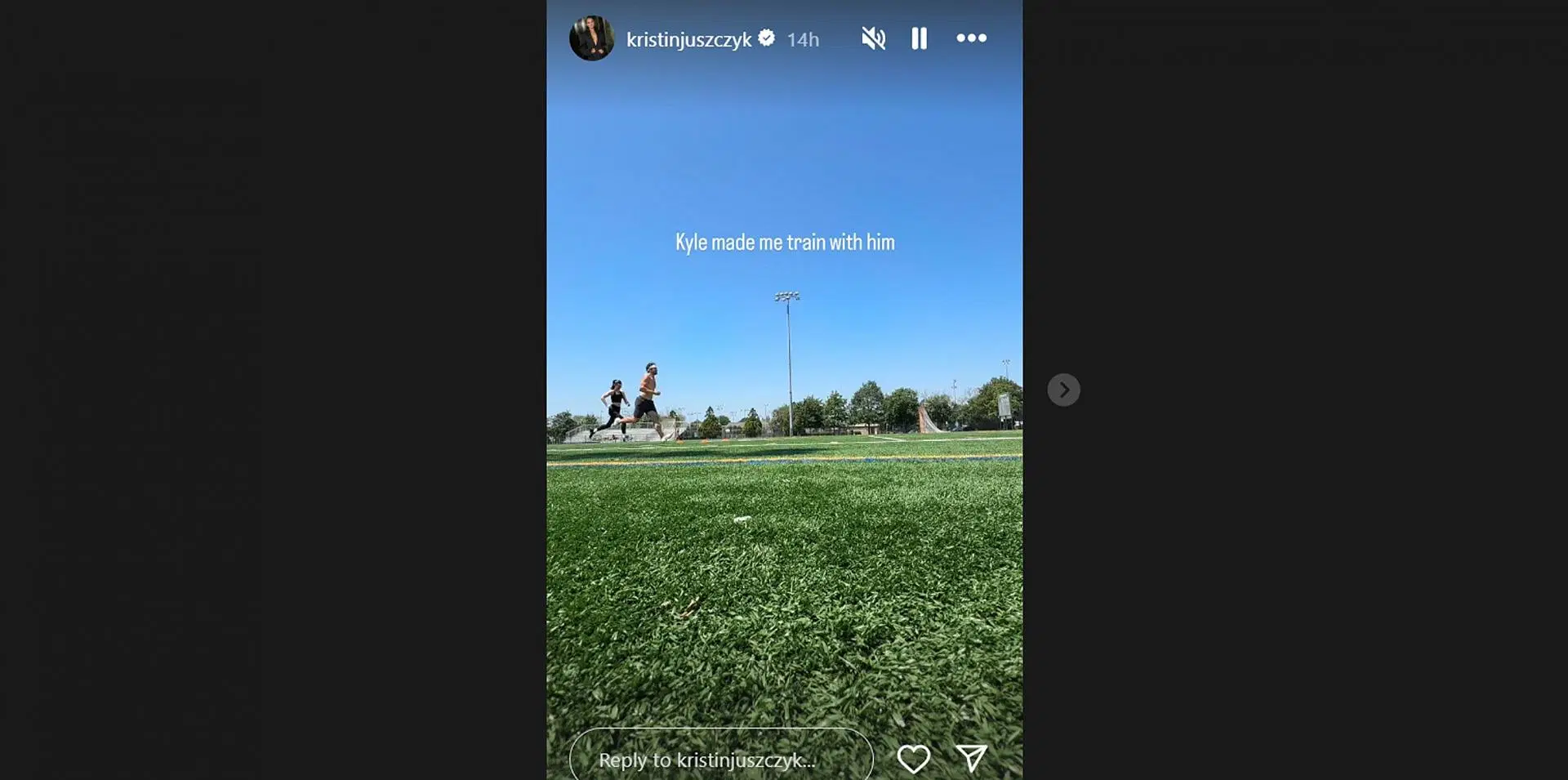 Kyle juiceczyk's wife kristin drops a regretting an intense training session with 49ers fb/@kristinjuszczyk