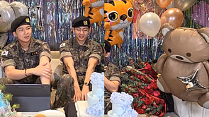 “Pick a side”- HYBE’s balloon choice for BTS Taehyung’s comeback weverse live has fans joking about the Bear vs. Tiger nickname war