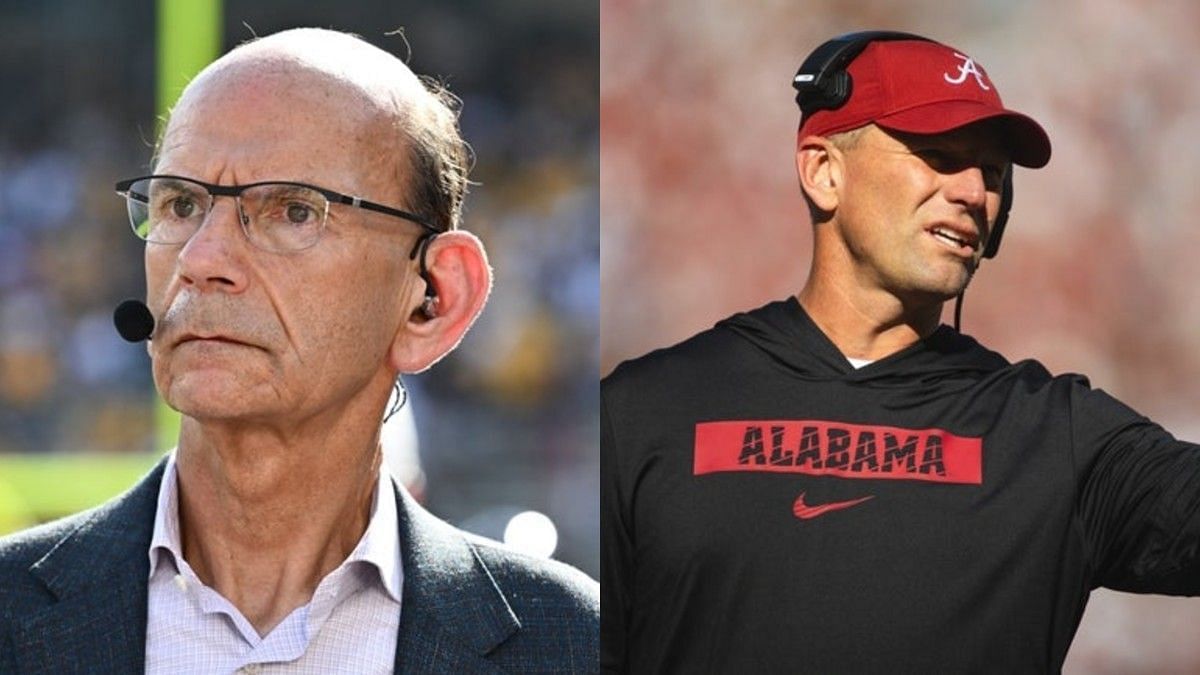 Paul Finebaum (L) Missouri at Texas A&amp;M &amp; Kalen DeBoer (R)  Mercer at Alabama (Image credit: Imagn)