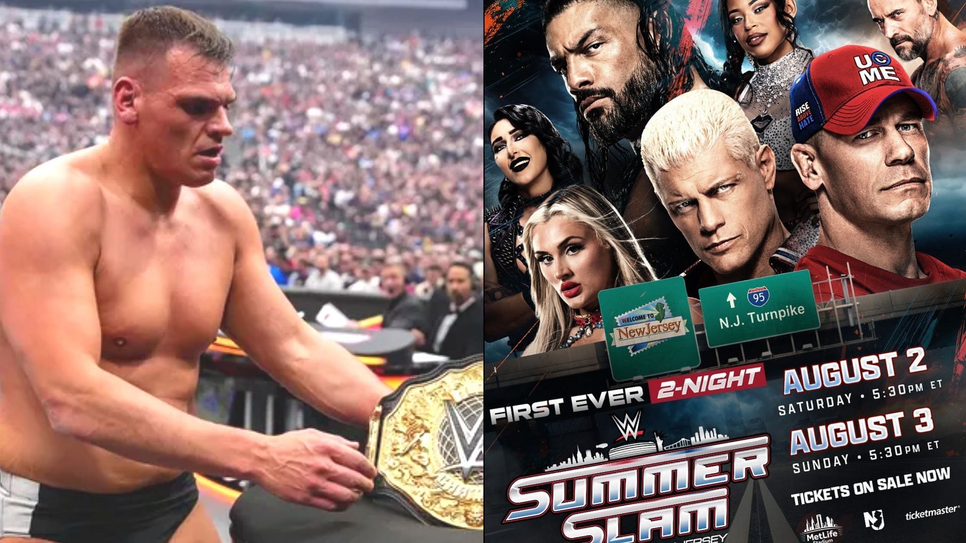 Gunther (left), WWE SummerSlam 2025 [Image Credits: wwe.com/WWE X]