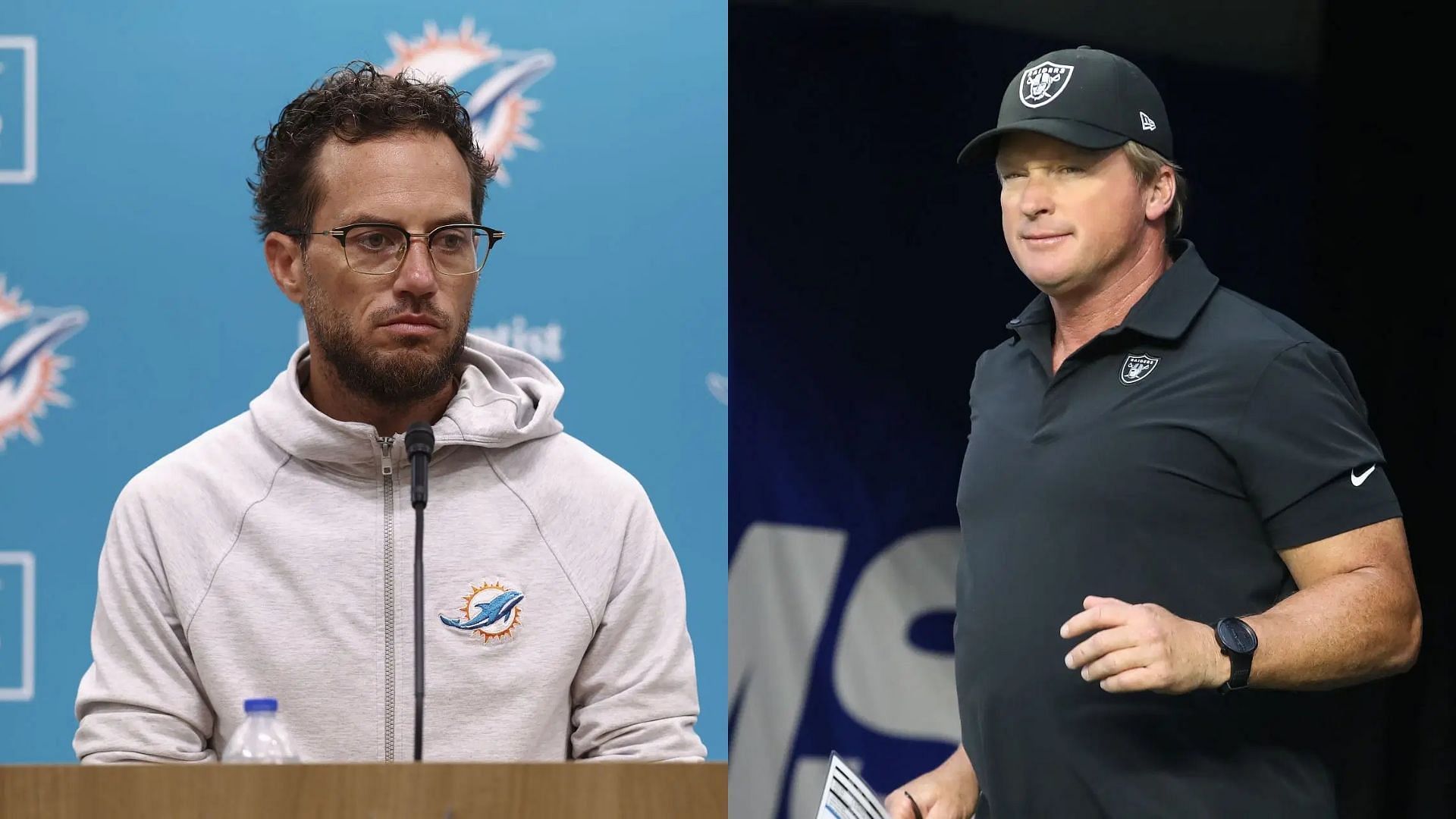 Will Jon Gruden replace Mike McDaniel at Dolphins? - via Getty