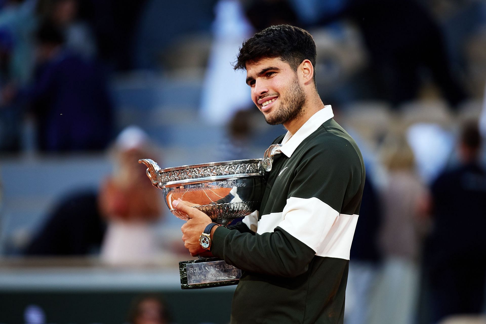 Carlos Alcaraz pictured at the 2025 French Open | Image Source: Getty