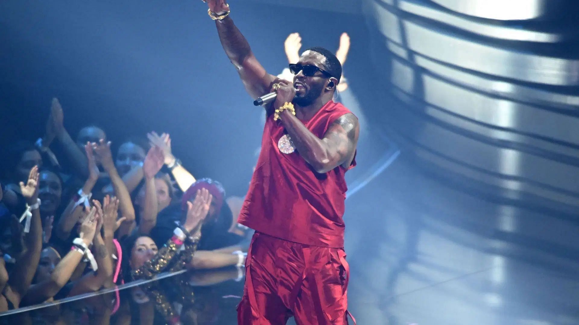 Diddy performs onstage during the 2023 MTV Video Music Awards at Prudential Center (Image via Getty)