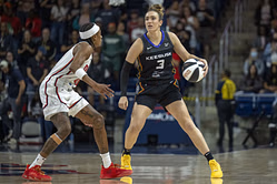 "NBA could never": Fans erupt as Marina Mabrey switches outfits with Saniya Rivers as Sun's duo continues TikTok shenanigans