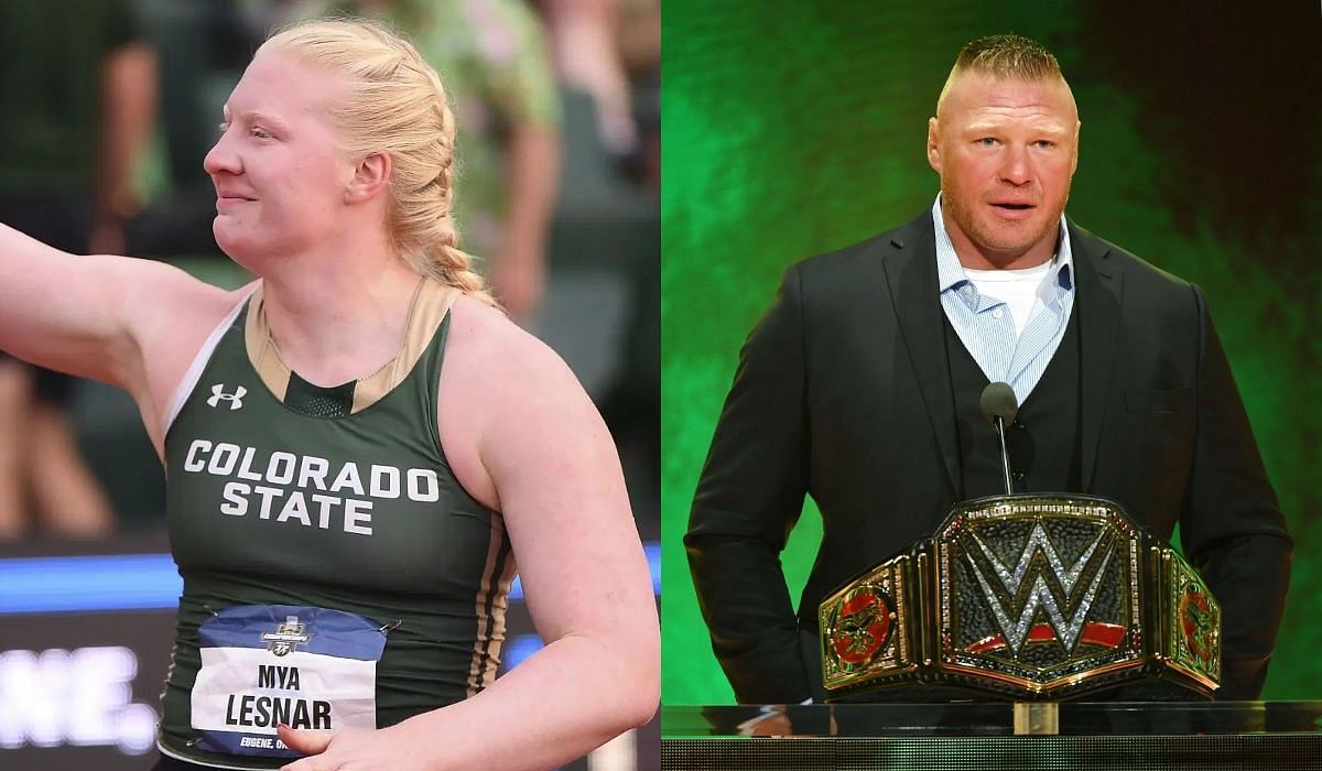Brock Lesnar and her daughter, Mya Lesnar - Source: Getty