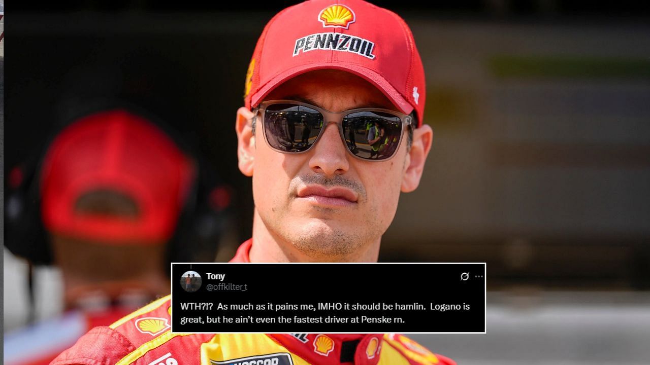 NASCAR fans react after Joey Logano gets nominated for 2025 ESPYS Best Driver Award. Images via Imagn and X/@offkilter_t