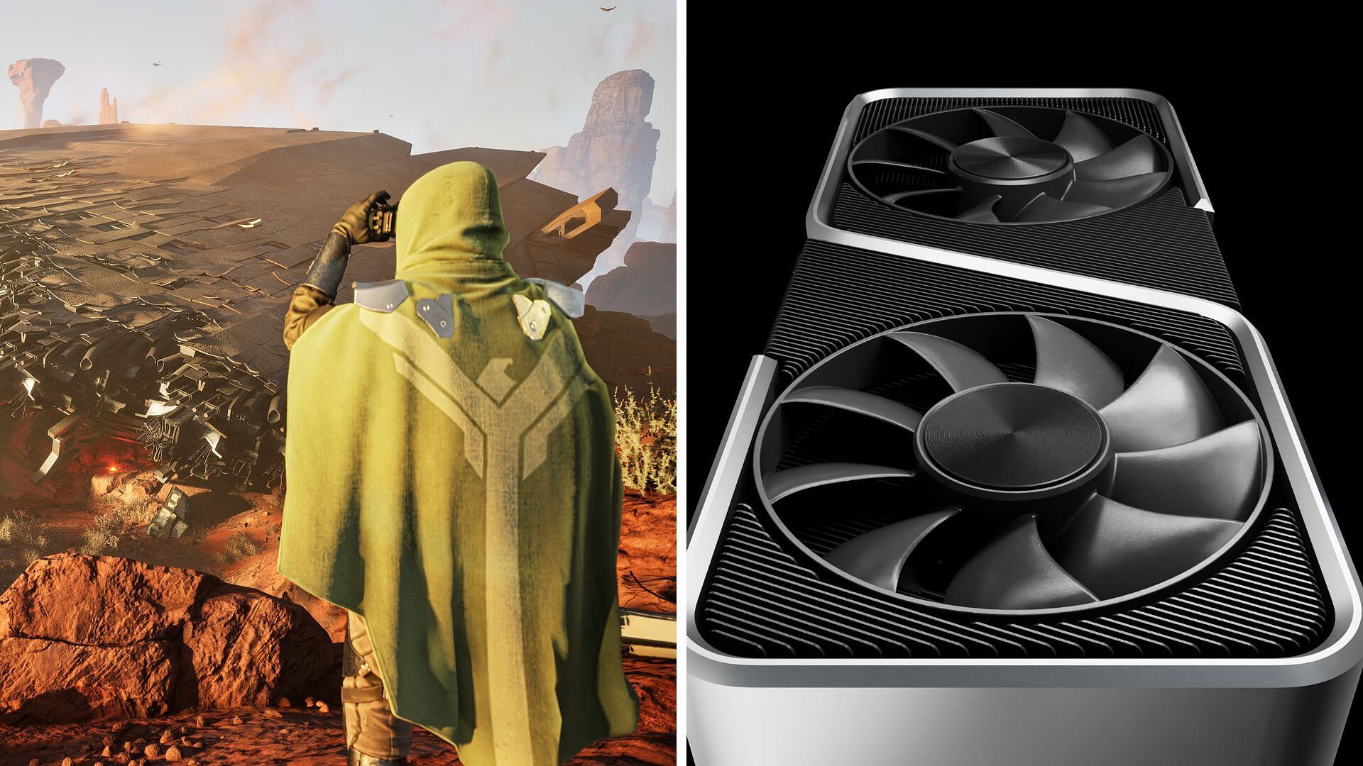 The RTX 3060 and 3060 Ti are decent GPUs for playing Dune: Awakening (Image via Funcom and Nvidia)