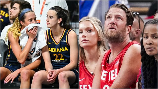 WNBA fans hilariously mock Dave Portnoy as Caitlin Clark parlay tanks over Fever teammates bricking wide open layups. (Photos: IMAGN)