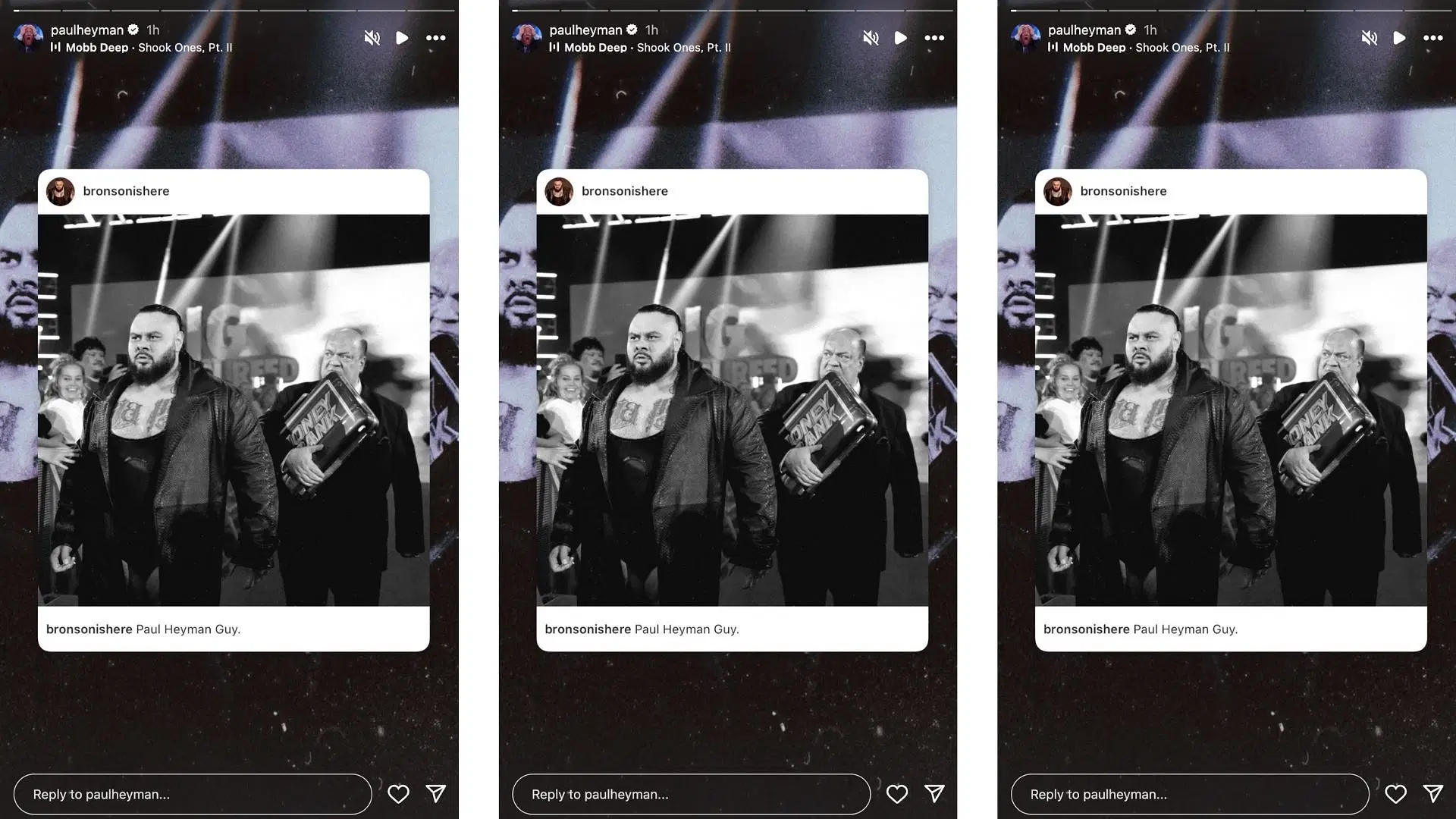 Heyman reacted to Reed&#039;s post on social media. [Image credit: Paul Heyman on Instagram]