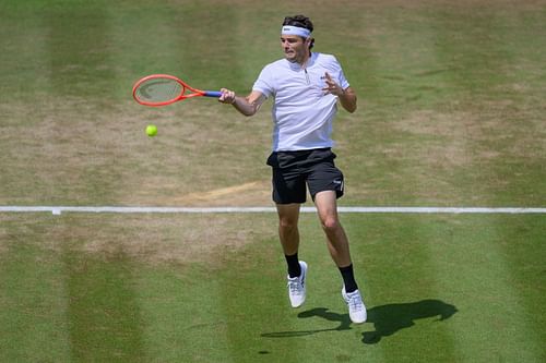Taylor Fritz during the 7th day of the Boss Open (Image via: Getty)