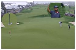 WATCH: J.J. Spaun drains 65-footer to claim the US Open 2025