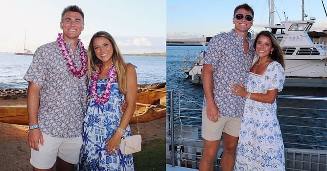 Bo Nix and his wife Izzy step out for double date with Broncos’ new QB Sam Ehlinger and his wife Cami Jo.