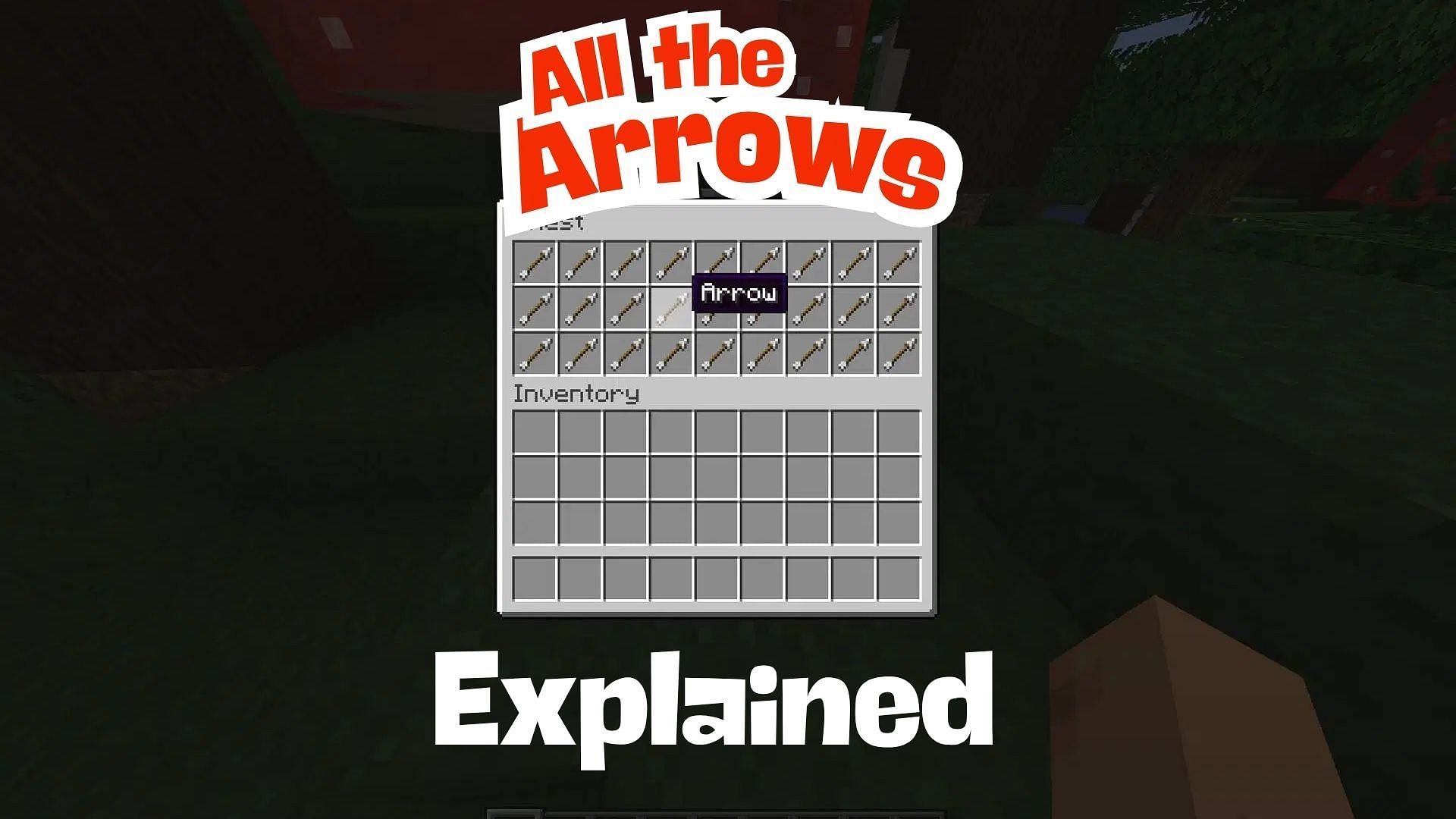all the arrows in Minecraft explained