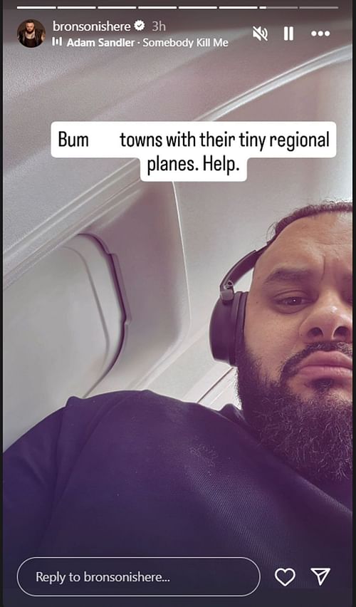 Reed has a message after RAW (Image Credit: Reed's Instagram Stories)