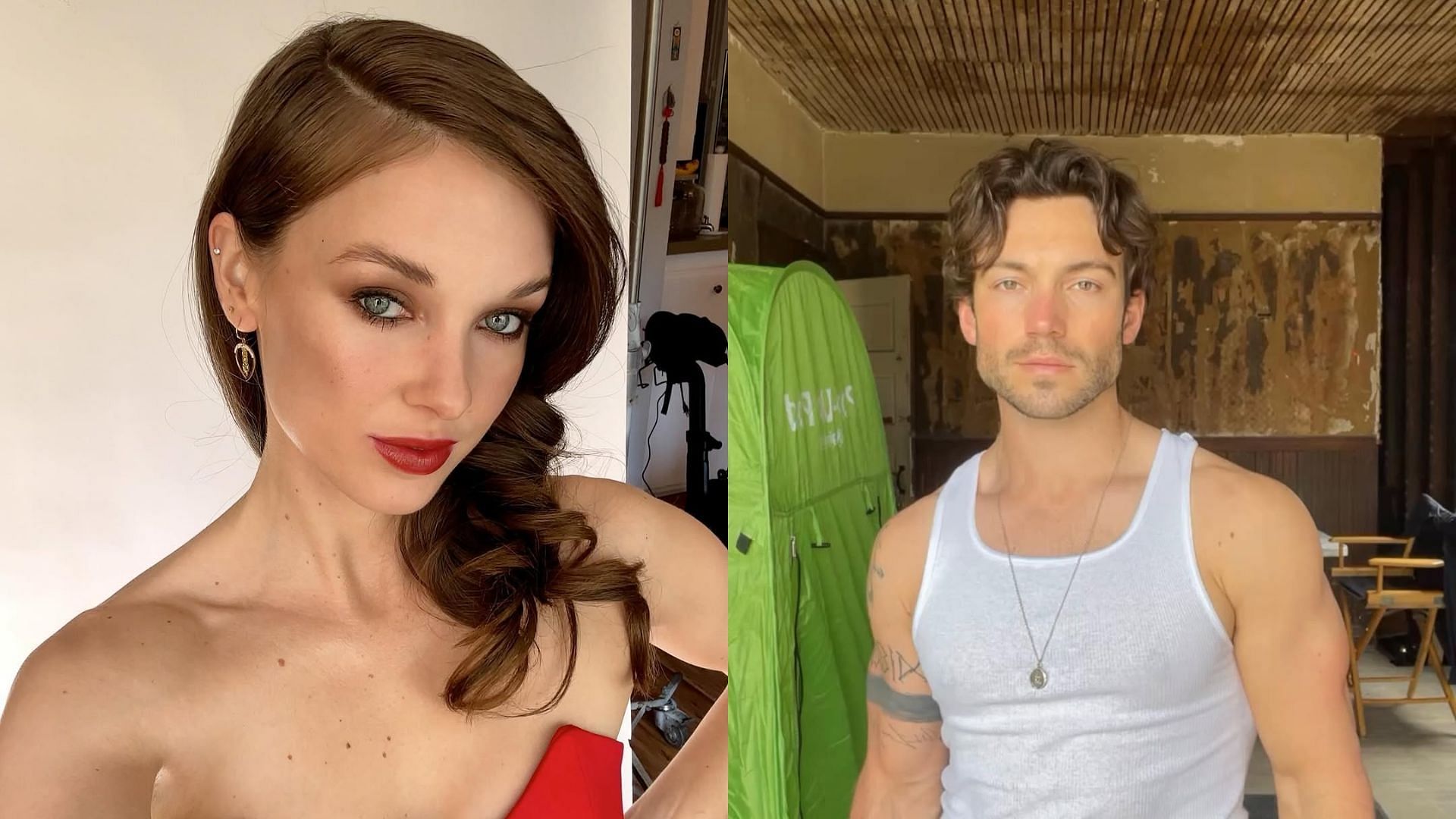 Michael (Rory Gibson) and Willow (Katelyn MacMullen) from General Hospital (Image via Instagram/@rory_gibson, @katey_macmullen)